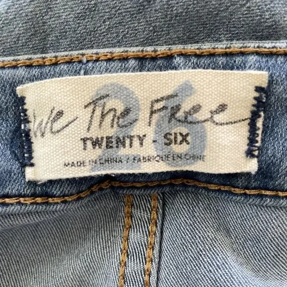 We the Free Jeans Womens 26 Blue Extreme Flare Bell-Bottoms‎ Float on Wide - Picture 7 of 10